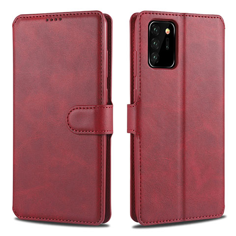 Handytasche Stand Schutzhülle Flip Leder Hülle N12 für Samsung Galaxy Note 20 Ultra 5G Rot