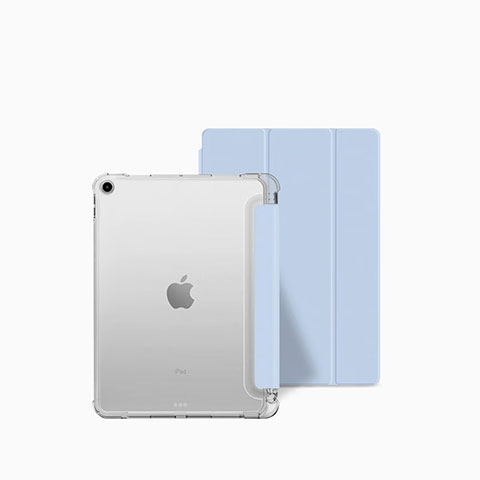 Handytasche Stand Schutzhülle Flip Leder Hülle P04 für Apple iPad 10.2 (2021) Hellblau