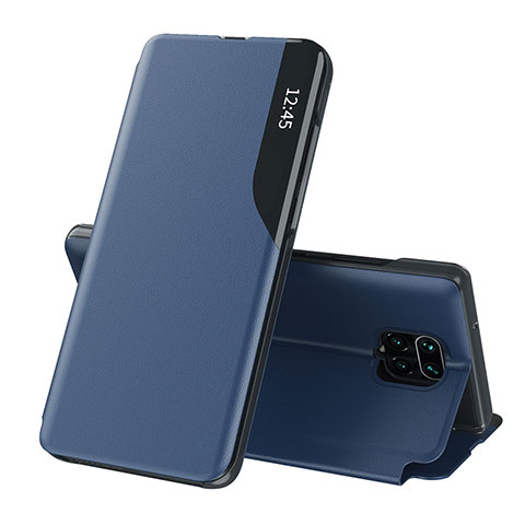 Handytasche Stand Schutzhülle Flip Leder Hülle Q02H für Xiaomi Poco M2 Pro Blau