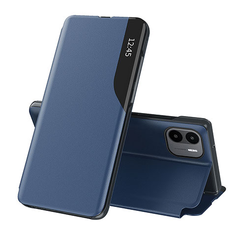 Handytasche Stand Schutzhülle Flip Leder Hülle Q02H für Xiaomi Redmi A2 Blau