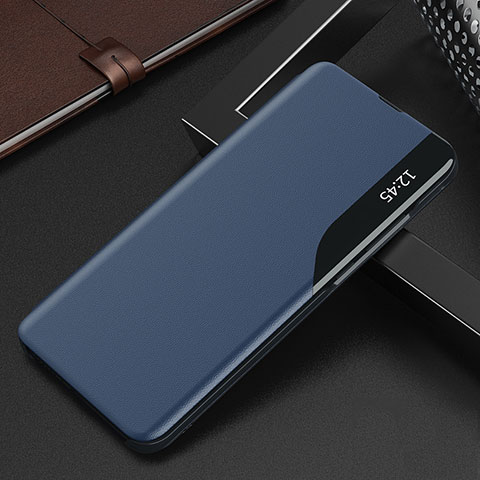 Handytasche Stand Schutzhülle Flip Leder Hülle Q03H für Xiaomi Redmi 10 India Blau
