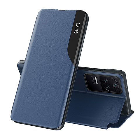 Handytasche Stand Schutzhülle Flip Leder Hülle Q03H für Xiaomi Redmi K40S 5G Blau