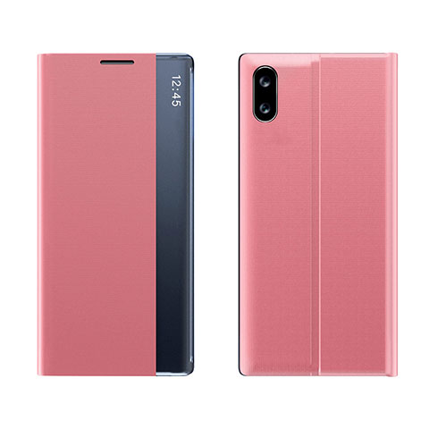 Handytasche Stand Schutzhülle Flip Leder Hülle Q04H für Xiaomi Redmi 9A Rosegold