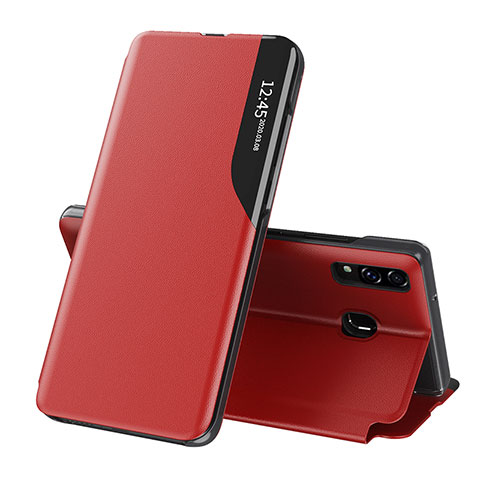 Handytasche Stand Schutzhülle Flip Leder Hülle QH1 für Samsung Galaxy A30 Rot