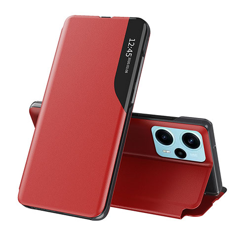 Handytasche Stand Schutzhülle Flip Leder Hülle QH1 für Xiaomi Redmi Note 12 Turbo 5G Rot