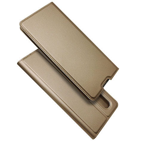 Handytasche Stand Schutzhülle Flip Leder Hülle S01 für Oppo Find X2 Pro Gold