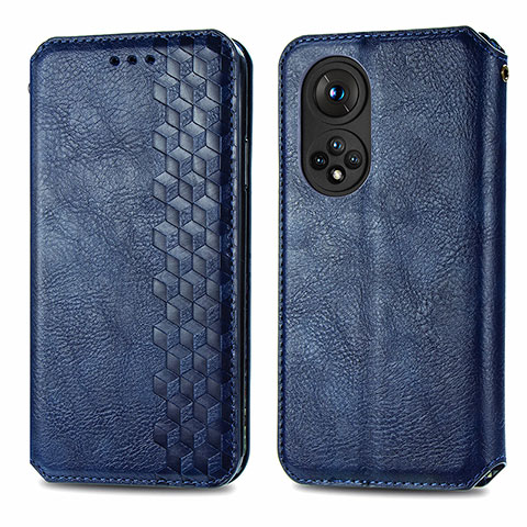 Handytasche Stand Schutzhülle Flip Leder Hülle S01D für Huawei Honor 50 Pro 5G Blau