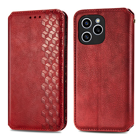 Handytasche Stand Schutzhülle Flip Leder Hülle S01D für Huawei Honor 60 SE 5G Rot