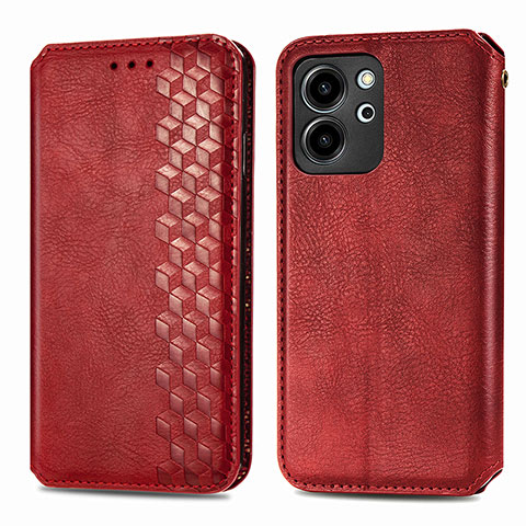 Handytasche Stand Schutzhülle Flip Leder Hülle S01D für Huawei Honor 80 SE 5G Rot