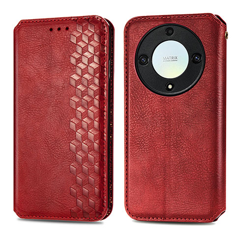 Handytasche Stand Schutzhülle Flip Leder Hülle S01D für Huawei Honor Magic5 Lite 5G Rot