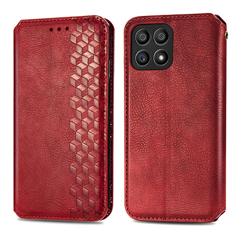 Handytasche Stand Schutzhülle Flip Leder Hülle S01D für Huawei Honor X30i Rot