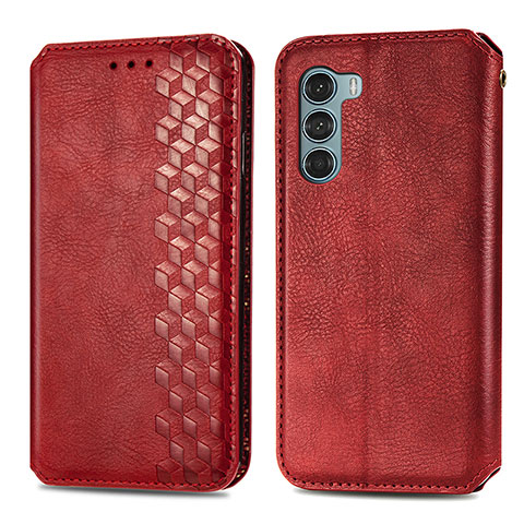 Handytasche Stand Schutzhülle Flip Leder Hülle S01D für Motorola Moto Edge S30 5G Rot