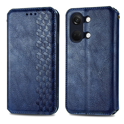 Handytasche Stand Schutzhülle Flip Leder Hülle S01D für OnePlus Nord 3 5G Blau