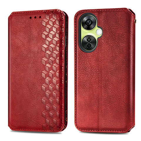 Handytasche Stand Schutzhülle Flip Leder Hülle S01D für OnePlus Nord CE 3 5G Rot