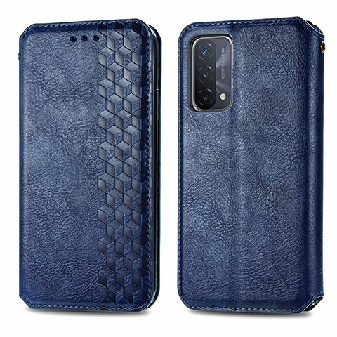 Handytasche Stand Schutzhülle Flip Leder Hülle S01D für OnePlus Nord N200 5G Blau