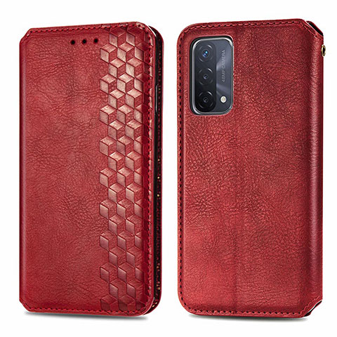 Handytasche Stand Schutzhülle Flip Leder Hülle S01D für OnePlus Nord N200 5G Rot