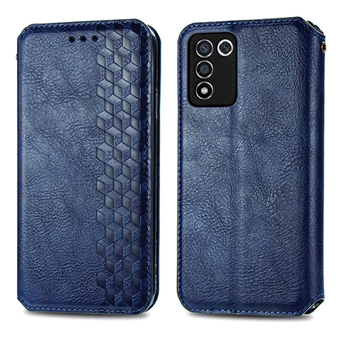 Handytasche Stand Schutzhülle Flip Leder Hülle S01D für Realme 9 SE 5G Blau