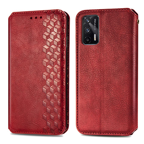 Handytasche Stand Schutzhülle Flip Leder Hülle S01D für Realme GT 5G Rot