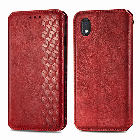 Handytasche Stand Schutzhülle Flip Leder Hülle S01D für Samsung Galaxy A01 Core Rot