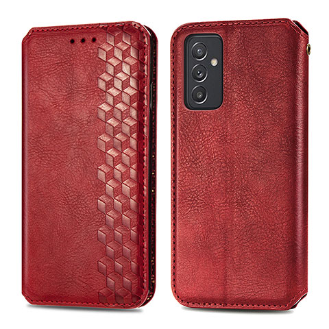 Handytasche Stand Schutzhülle Flip Leder Hülle S01D für Samsung Galaxy A15 5G Rot