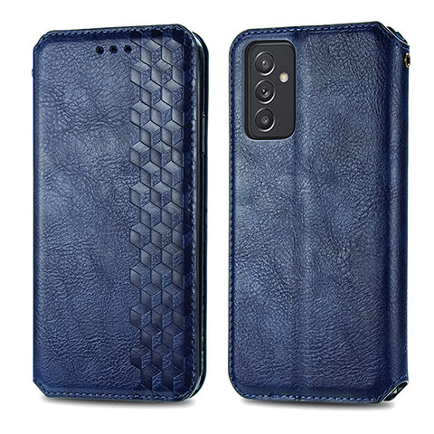 Handytasche Stand Schutzhülle Flip Leder Hülle S01D für Samsung Galaxy A25 5G Blau