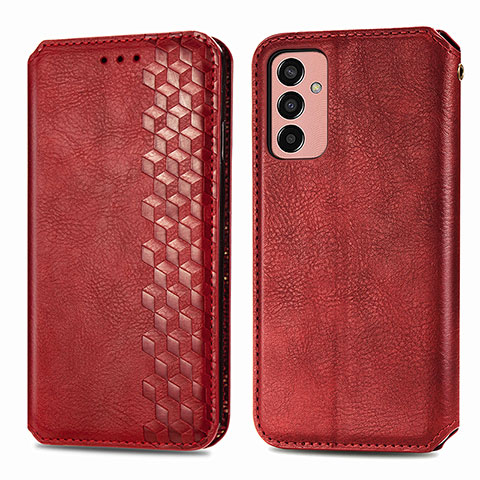 Handytasche Stand Schutzhülle Flip Leder Hülle S01D für Samsung Galaxy F13 4G Rot