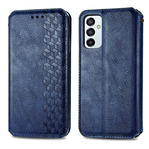 Handytasche Stand Schutzhülle Flip Leder Hülle S01D für Samsung Galaxy F23 5G Blau