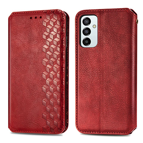 Handytasche Stand Schutzhülle Flip Leder Hülle S01D für Samsung Galaxy F23 5G Rot