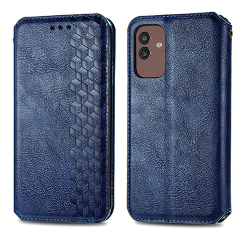 Handytasche Stand Schutzhülle Flip Leder Hülle S01D für Samsung Galaxy M13 5G Blau