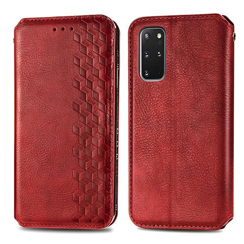 Handytasche Stand Schutzhülle Flip Leder Hülle S01D für Samsung Galaxy S20 Plus 5G Rot