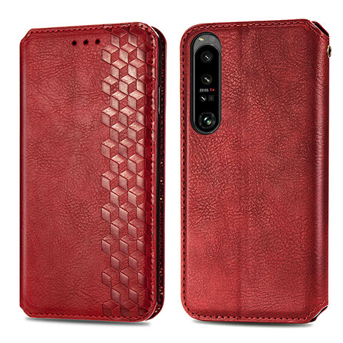 Handytasche Stand Schutzhülle Flip Leder Hülle S01D für Sony Xperia 1 IV SO-51C Rot