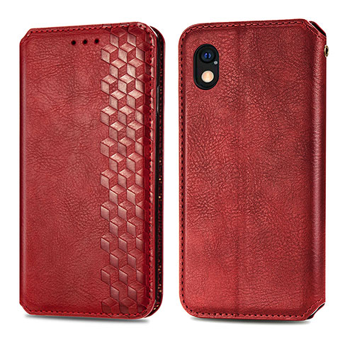 Handytasche Stand Schutzhülle Flip Leder Hülle S01D für Sony Xperia Ace III SO-53C Rot