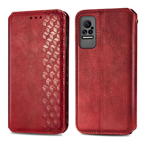 Handytasche Stand Schutzhülle Flip Leder Hülle S01D für Xiaomi Civi 1S 5G Rot