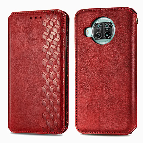 Handytasche Stand Schutzhülle Flip Leder Hülle S01D für Xiaomi Mi 10i 5G Rot