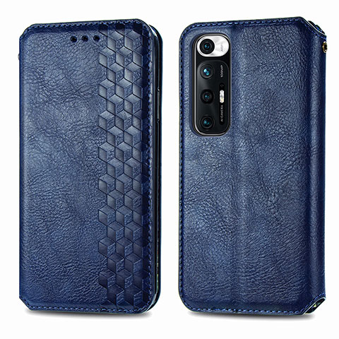 Handytasche Stand Schutzhülle Flip Leder Hülle S01D für Xiaomi Mi 10S 5G Blau