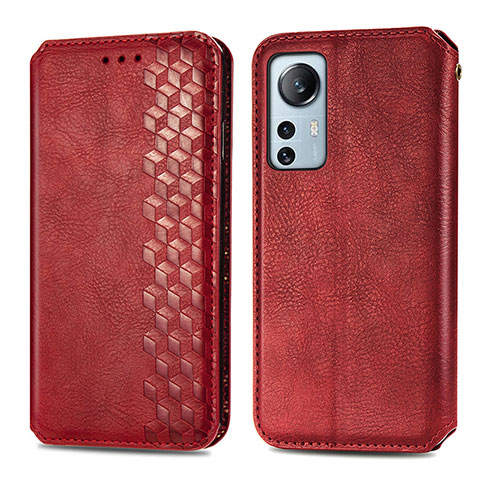 Handytasche Stand Schutzhülle Flip Leder Hülle S01D für Xiaomi Mi 12 5G Rot