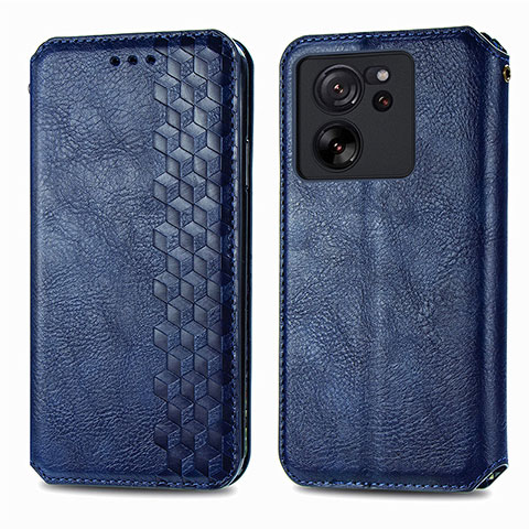 Handytasche Stand Schutzhülle Flip Leder Hülle S01D für Xiaomi Mi 13T 5G Blau