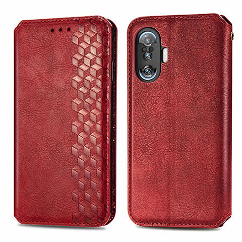 Handytasche Stand Schutzhülle Flip Leder Hülle S01D für Xiaomi Poco F3 GT 5G Rot