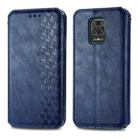 Handytasche Stand Schutzhülle Flip Leder Hülle S01D für Xiaomi Poco M2 Pro Blau