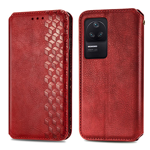 Handytasche Stand Schutzhülle Flip Leder Hülle S01D für Xiaomi Redmi K40S 5G Rot