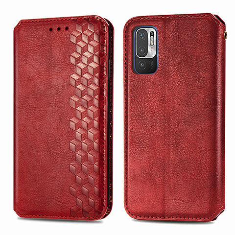 Handytasche Stand Schutzhülle Flip Leder Hülle S01D für Xiaomi Redmi Note 10T 5G Rot