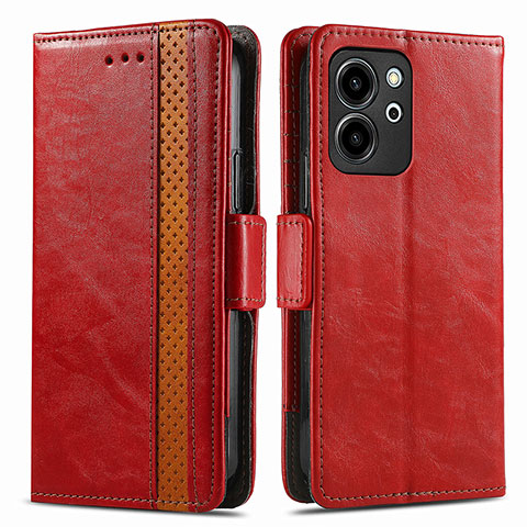 Handytasche Stand Schutzhülle Flip Leder Hülle S02D für Huawei Honor 80 SE 5G Rot