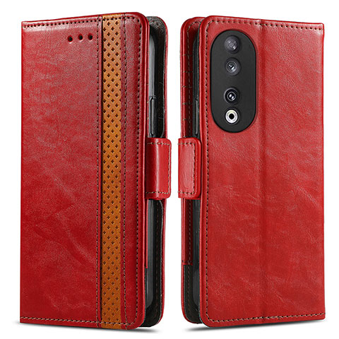 Handytasche Stand Schutzhülle Flip Leder Hülle S02D für Huawei Honor 90 5G Rot