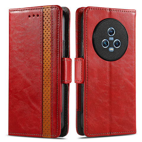 Handytasche Stand Schutzhülle Flip Leder Hülle S02D für Huawei Honor Magic5 5G Rot