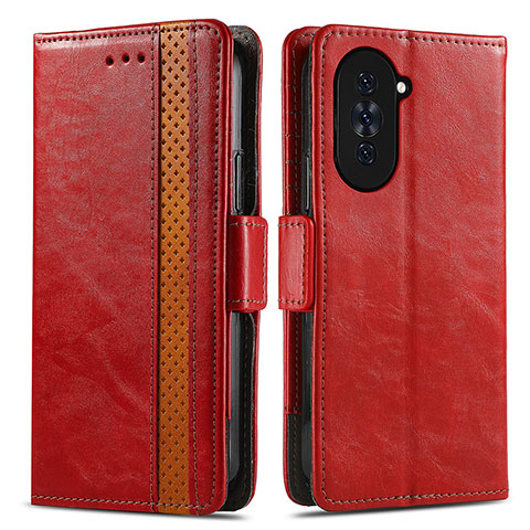 Handytasche Stand Schutzhülle Flip Leder Hülle S02D für Huawei Nova 10 Rot