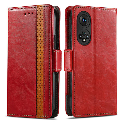 Handytasche Stand Schutzhülle Flip Leder Hülle S02D für Huawei Nova 9 Rot