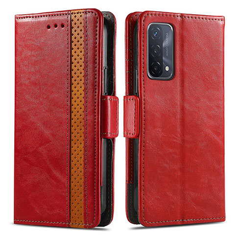 Handytasche Stand Schutzhülle Flip Leder Hülle S02D für OnePlus Nord N200 5G Rot