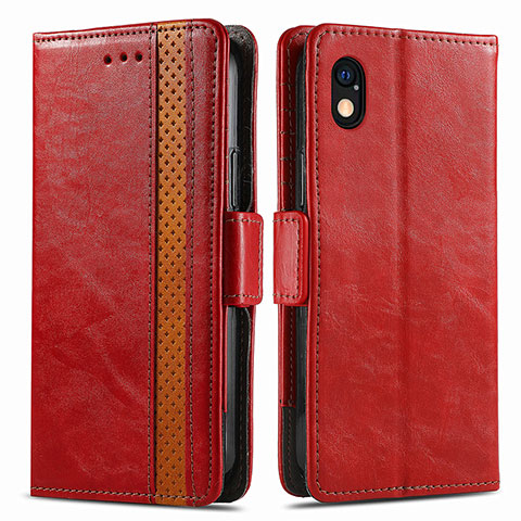 Handytasche Stand Schutzhülle Flip Leder Hülle S02D für Sony Xperia Ace III SO-53C Rot