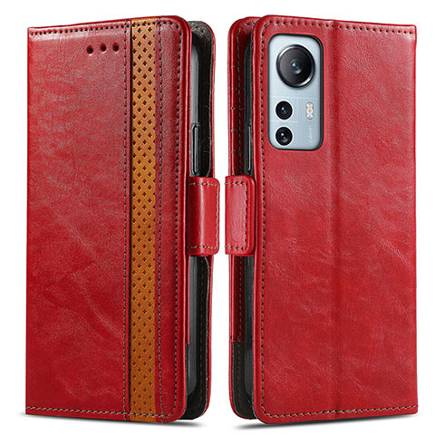 Handytasche Stand Schutzhülle Flip Leder Hülle S02D für Xiaomi Mi 12X 5G Rot