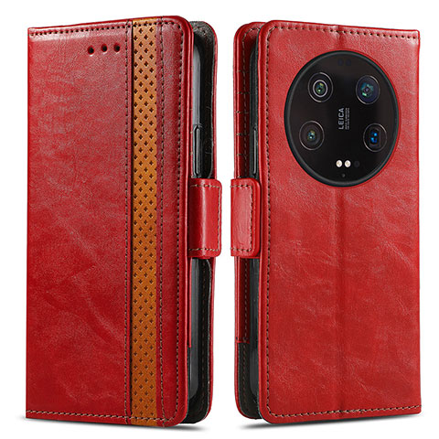 Handytasche Stand Schutzhülle Flip Leder Hülle S02D für Xiaomi Mi 13 Ultra 5G Rot